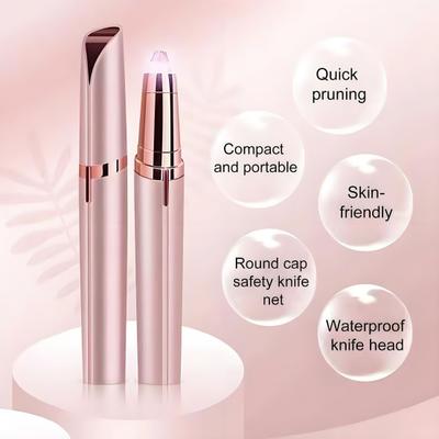 Yousheng Eyebrow Trimmer for Women Painless Facial Hair Removal Rechargeable Precision Eyebrow Shaper Face Lips Body Leg Hair Grooming Tools