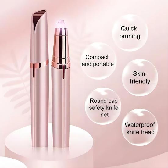 Yousheng Eyebrow Trimmer for Women Painless Facial Hair Removal Rechargeable Precision Eyebrow Shaper Face Lips Body Leg Hair Grooming Tools