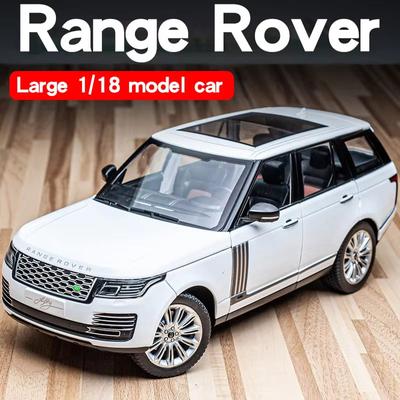 Nowy Duży 1:18 Land Rover Range Rover SUV Pojazd terenowy Model samochodu ze stopu odlewanego ciśnieniowo Statyczna kolekcja Dźwięk i światło Zabawka dla dzieci Prezent dla chłopca