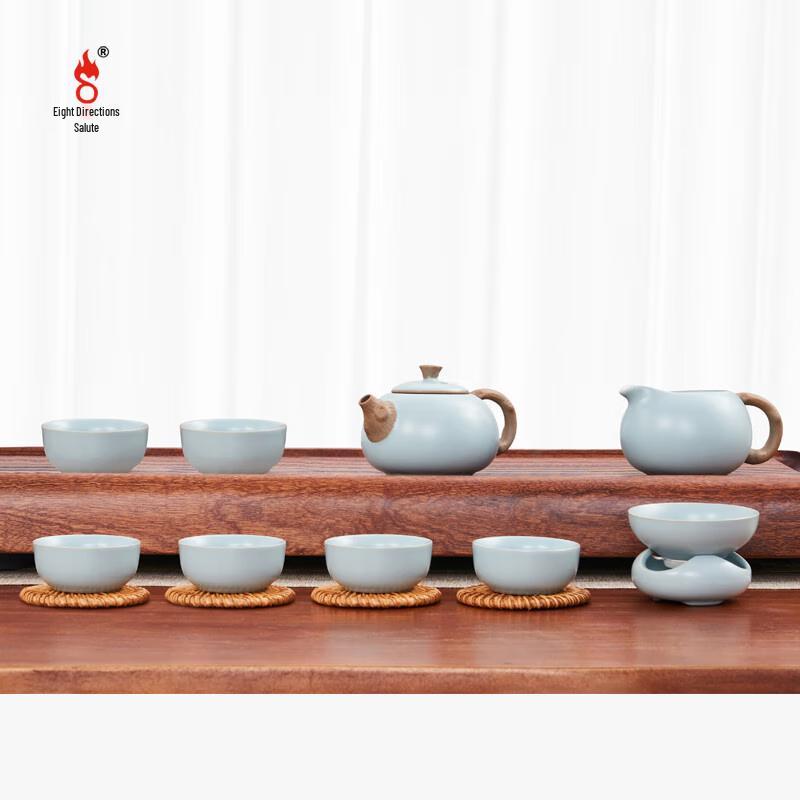 Bafangli Xishi Ceramic Tea Set (10-piece)