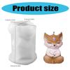 Decorative Scented Candles Making Forms Artisan Fox Shaped Silicone Mold for Creating Distinctive Candles and Soaps