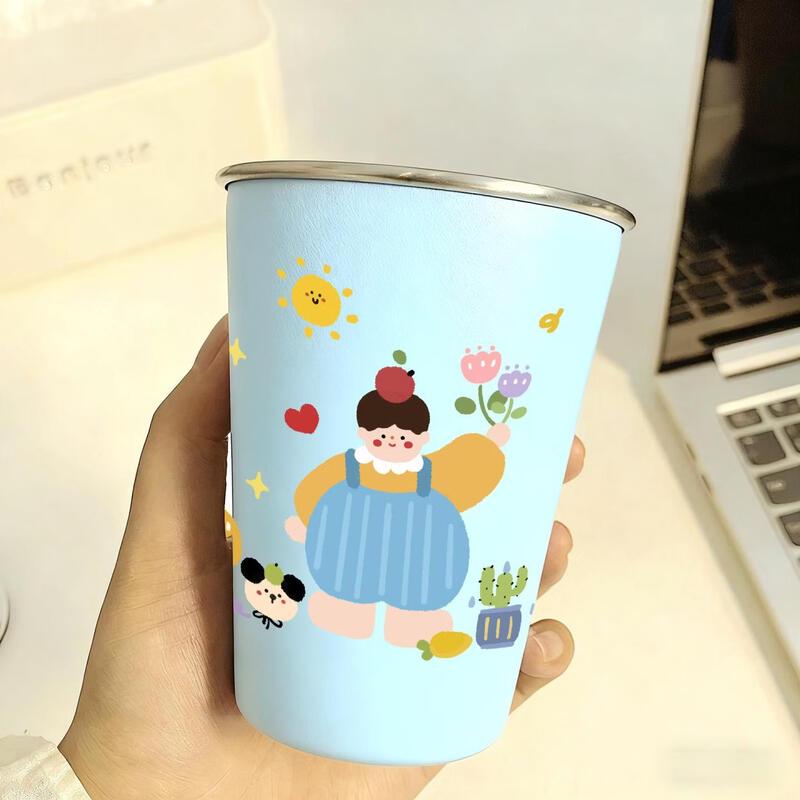 Handon Stainless Steel Cartoon Rinsing Cup