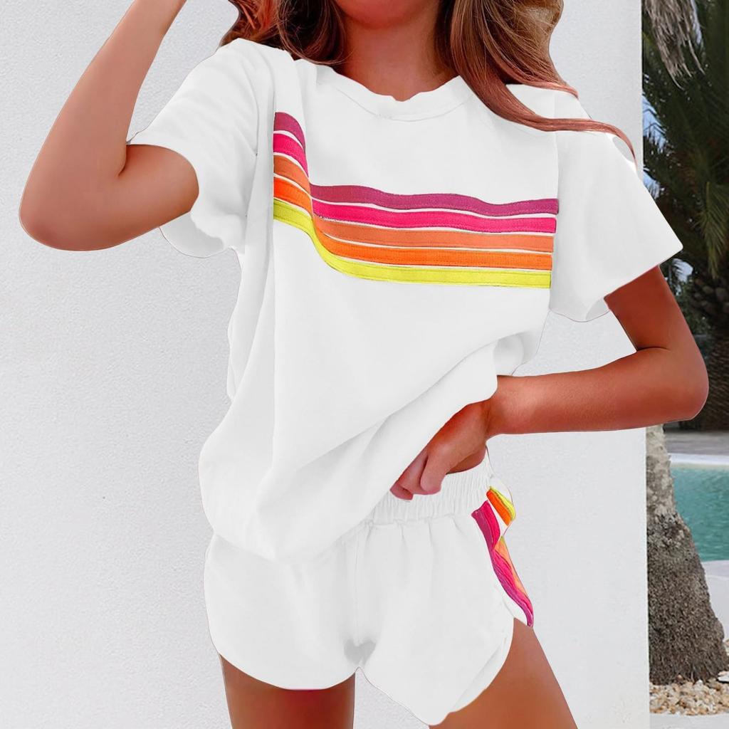 Fashionable Women's Minimalist With Contrasting Colors, Fashionable Casual Suit For Women