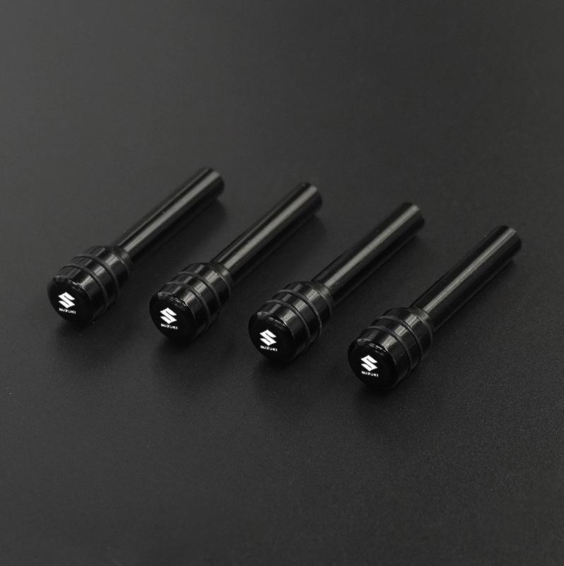 4PC Car Door Lock Pins Screw Knob Aluminium Alloy Button Handle For Suzuki Jimny Swift Samurai SX4 Ignis S-cross Sticker Decal
