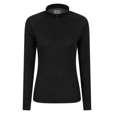Top Térmico Feminino/Senhora Talus com Zíper no Pescoço e Manga Comprida