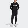 adidas Sweatshirts Men's Black Hooded Moderate Regular FS5049