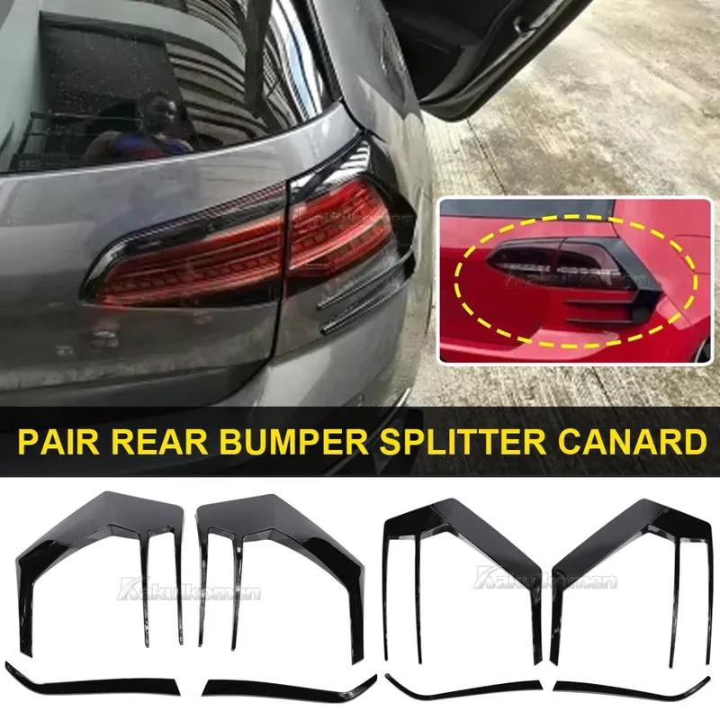 1 pár rozdělovač zadního nárazníku canard pro VW Golf 7 7.5 MK7 MK7.5 GTI R GTD R400 2012- spoiler zadního světla brzdové světlo lišta