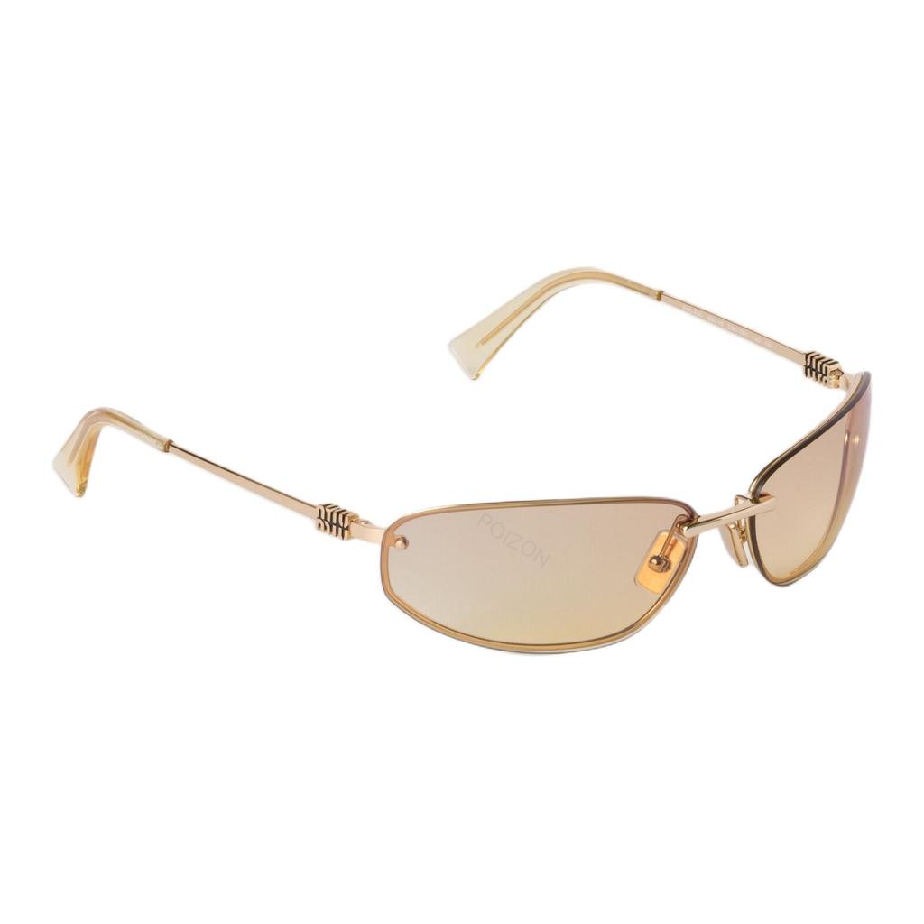 Miu Miu Logo Rectangular Sunglasses Unisex sunglasses Steel-Gray SMUA50_M5AK_F07R1_C_068