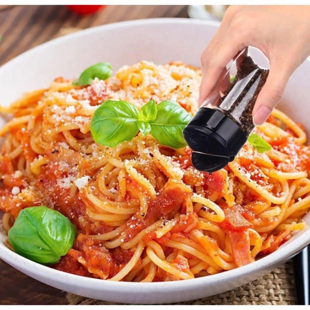 1Pcs Double Cover Spice Jars BBQ Condiment Box  for Herbs Powders Salt Pepper