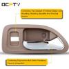 OCPTY Door Handle Interior Rear Passenger Right Side Replacement Fit 1994-1997 for Honda for Accord Inside Door Handle Beige