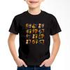 Neues lustiges Sechs Sieben Italienisches Gehirnfäule 67 Nummern Grafikdruck T-Shirt Junge/Mädchen Sommer Kurzarm Kinder Bequemes T-Shirt Top