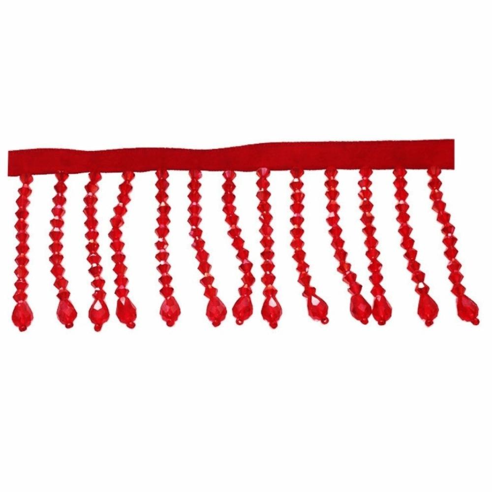 5.5CM Wide Crystal Pendant Beaded Fringe DIY Tassel Fringe New Lace Decorative Trim Wedding Dress