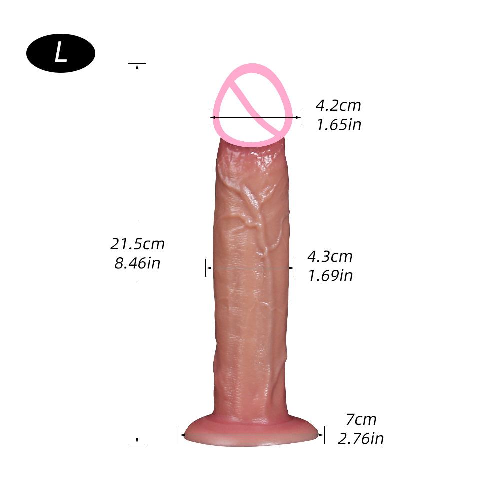 Dildo Sex Toys for Women Wearable Strapon Dildo Realistic Silicone Anal Plug Soft Penis with Suction Cup Adult Masturbator