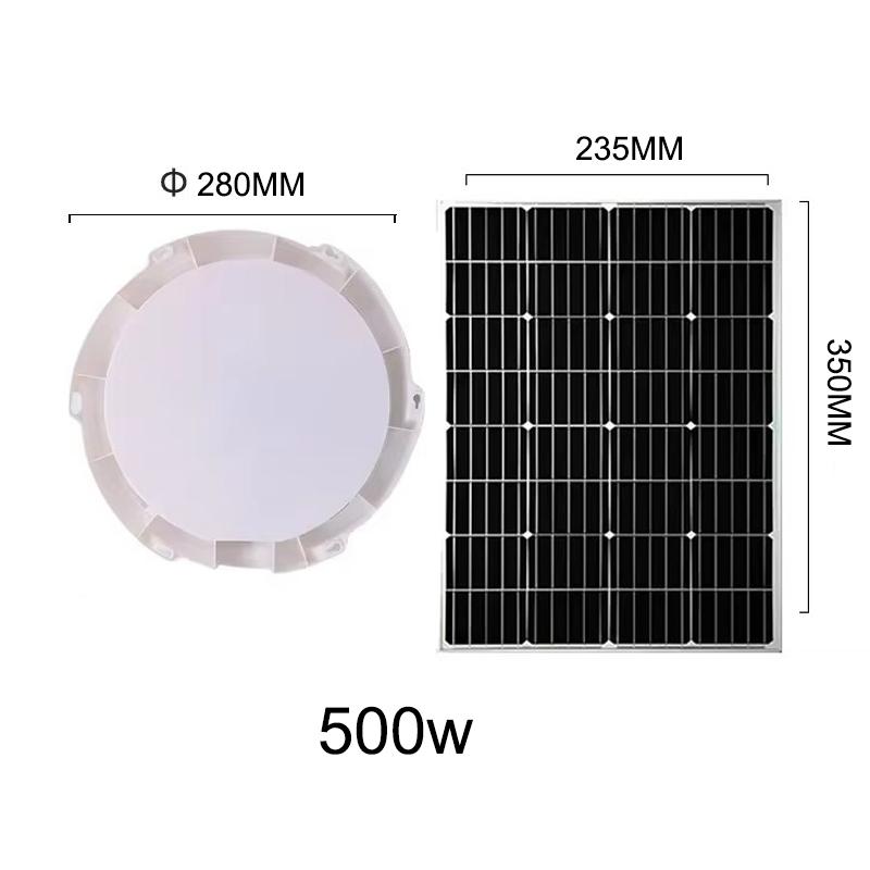 60/500W LED Solar Ceiling Light IP66 Waterproof Indoor Home Top Ceiling House Outdoor Garden Pandent Light Living Room Lighting