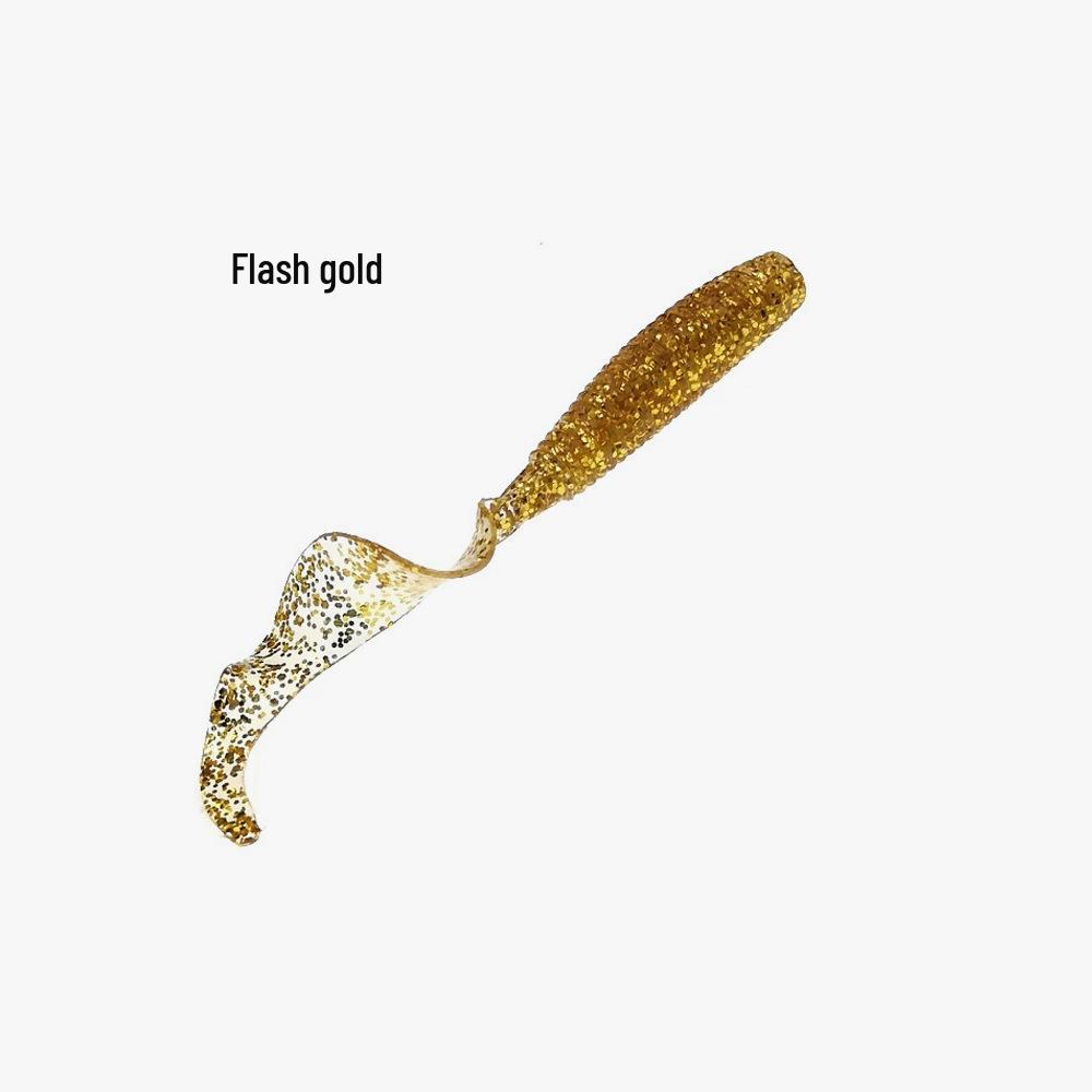 

Мини-мягкая приманка с изогнутым хвостом для скалистой рыбалки - Идеально подходит для окуня и мандаринки, Дальний заброс с крючком-головкой 5.5cm [10 pieces/pack]