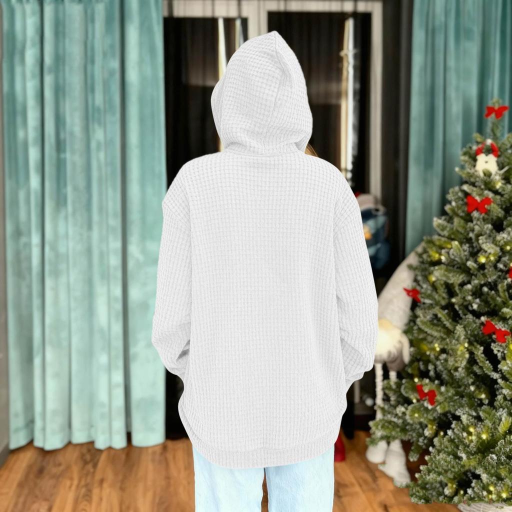 Herre- og dame unisex mote avslappet topp ensfarget langermet kjæledomslomme hettegenser sweatshirt