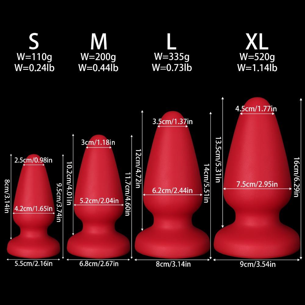 Ultra Soft Large Anal Plug Wearable Outdoor SM Toy for Adults