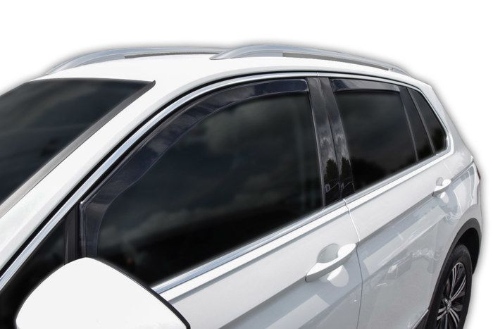 Déflecteurs d'air - SCOUTT - Volkswagen Tiguan 2 - Fumé - Installation facile - Acrylique renforcé