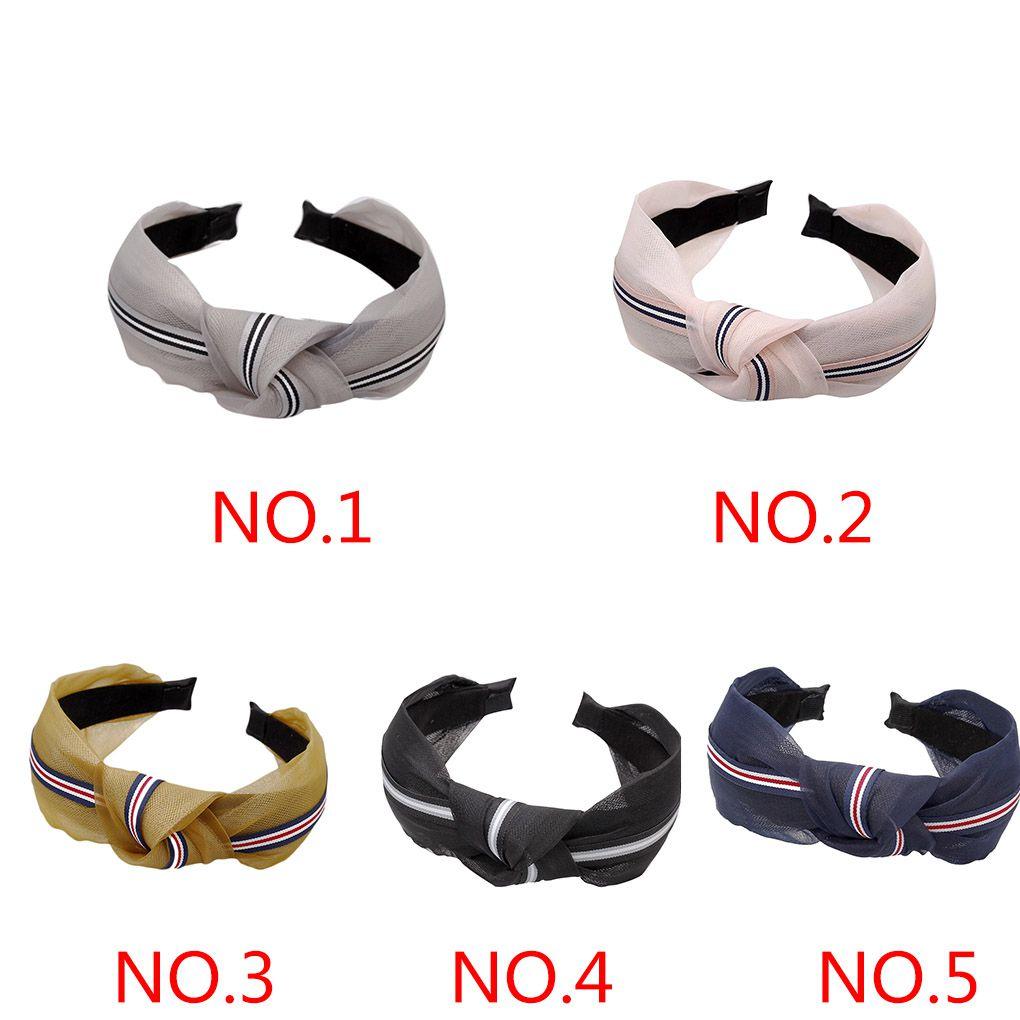 Women Hairband Soft Headband Alice Band Top Knot Fashion Plain Headband Twist