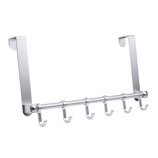 

Компактная, износостойкая, полезная, влагостойкая сумка для гардероба, вешалка для одежды, крючок для задней двери серебряный