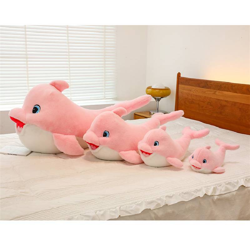 Cartoon Plush Dolphin Toy Sofa Cushion Children Marine Animal Doll Home Decor