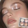 Eyeshadow Glitter Milky Way Shining 4-Color Eyeshadow Palette Waterdrop Glitter Shadow Aurora Diamond Flash, 2 Pcs, 01