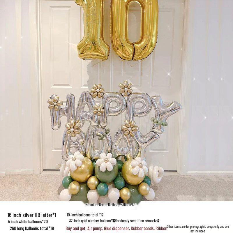 Narozeninová balónová stěna pro princeznu v korejském stylu pro chlapeckou a dívčí párty