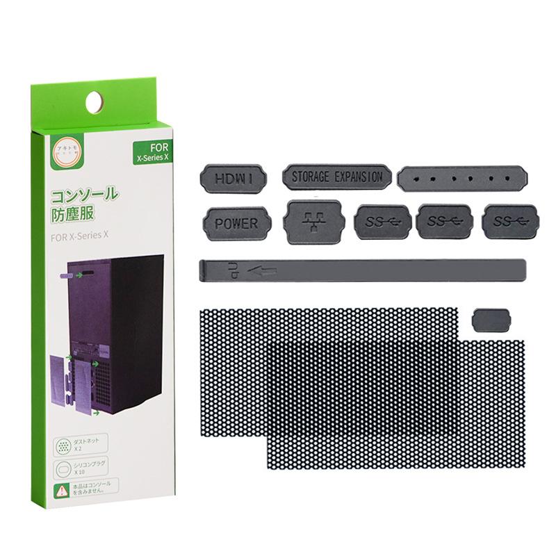 Staubdichtes Netzfilter-Buchsenstopper-Kit Abdeckung Für Xbox Series X/S Spielzubehör Konsole Anti-Staub Silikonstopfen Zubehör
