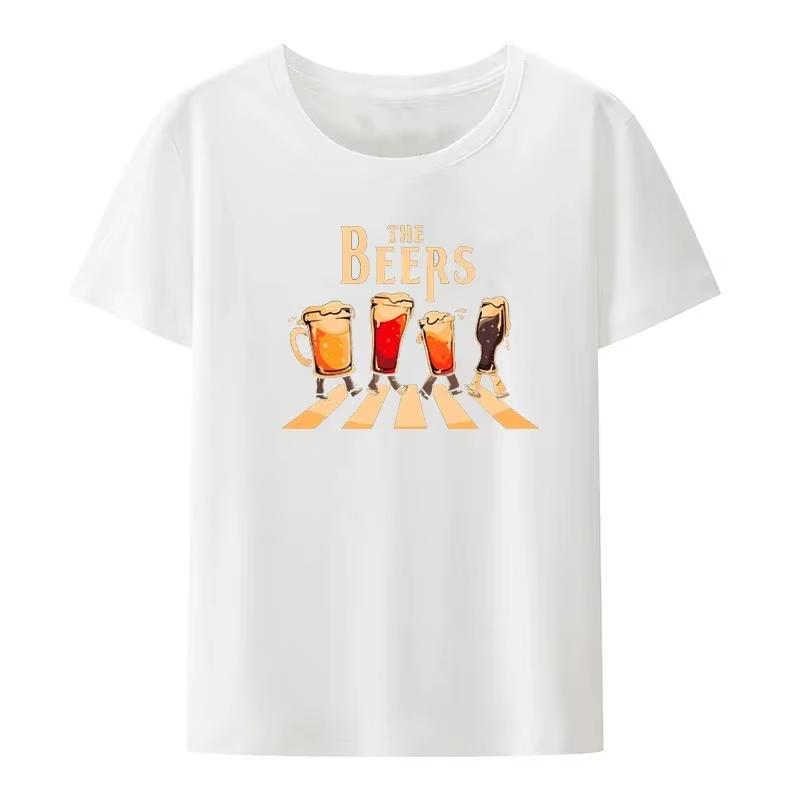 The Beers Graphic Printed Funny Tee T Shirt for Men Clothing Comfortable Breathable T-shirts Camisetas Camisa Novelty