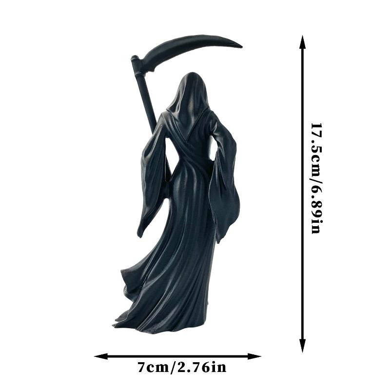 1Pcs 3D Printed White Dress Ghost Sculpture Model Ornament Funny Ghost Statue Halloween Indoor And Outdoor Decoration
