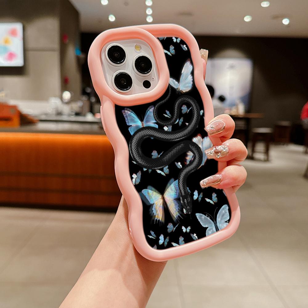 

Мягкий чехол для телефона Macaron из ТПУ для Samsung A11 A12 A13 A14 A15 A20 A50 A30 A23 A24 A25 A52 A53 A54 A55 S20 S23 FE S24 Ultra Cover Ae57, черное золото, змея Samsung S24 5G