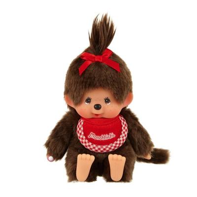 Sekiguchi Monchhichi Premium Standard SS Braunes Mädchenpuppe 228584 H14 x B9 x T7cm