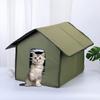 Easy Assembly Insulated Cats House for Outdoor Use in Winter Waterproof Shelter Warm House for Outdoor Strays
