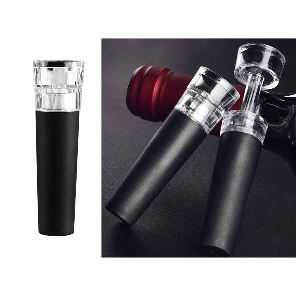 Silicone Bottle Stoppers with Built-in Vacuum Wine Saver Reusable Airtight Wine Sealers Leakproof Wine Preserver