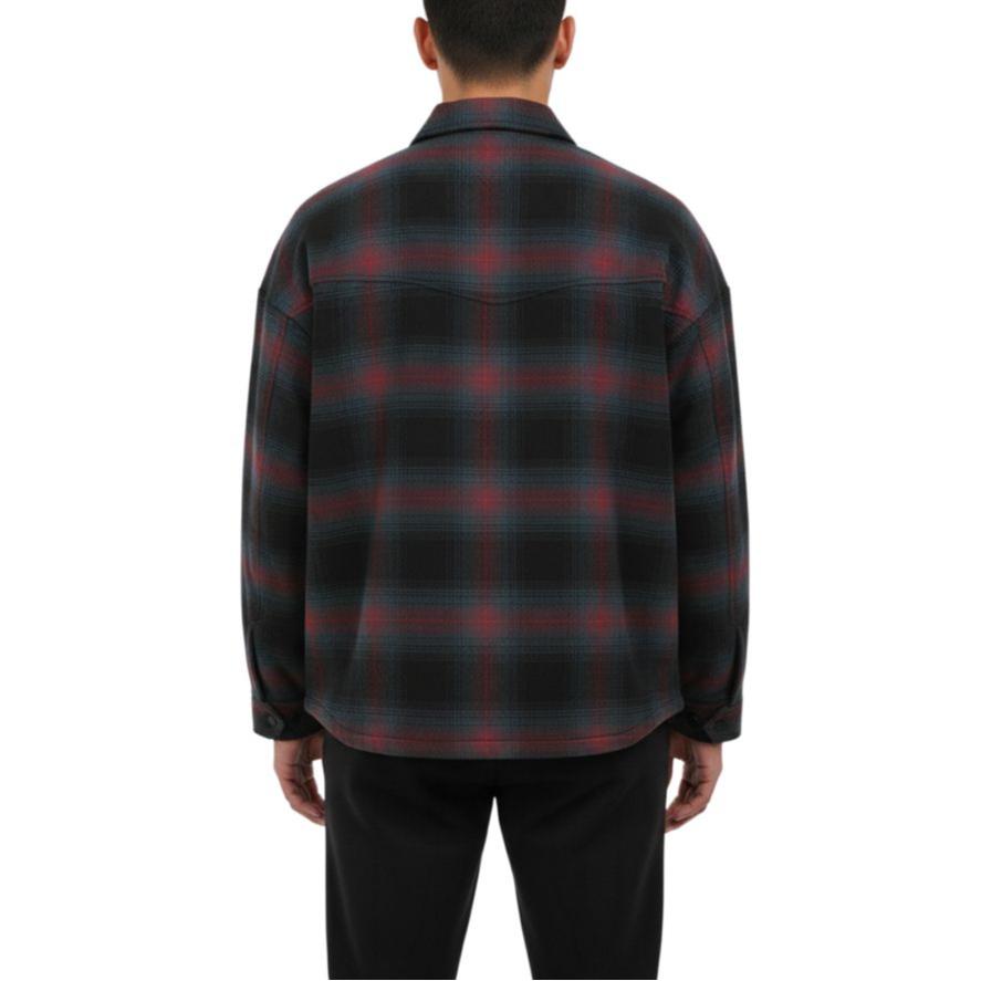 Vans Horse Cny Shacket Plaid Long Sleeve Shirt Men shirts VN000TH1GLR