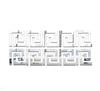 30Pcs 5*5cm  Mirror Sticker 3D Waist Line Building Border Acrylic Mirror Wall Stickers for Living Room Home Decor