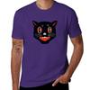 Vintage Black Cat Tshirt Graphics Vintage Unisexs T Shirts Pack