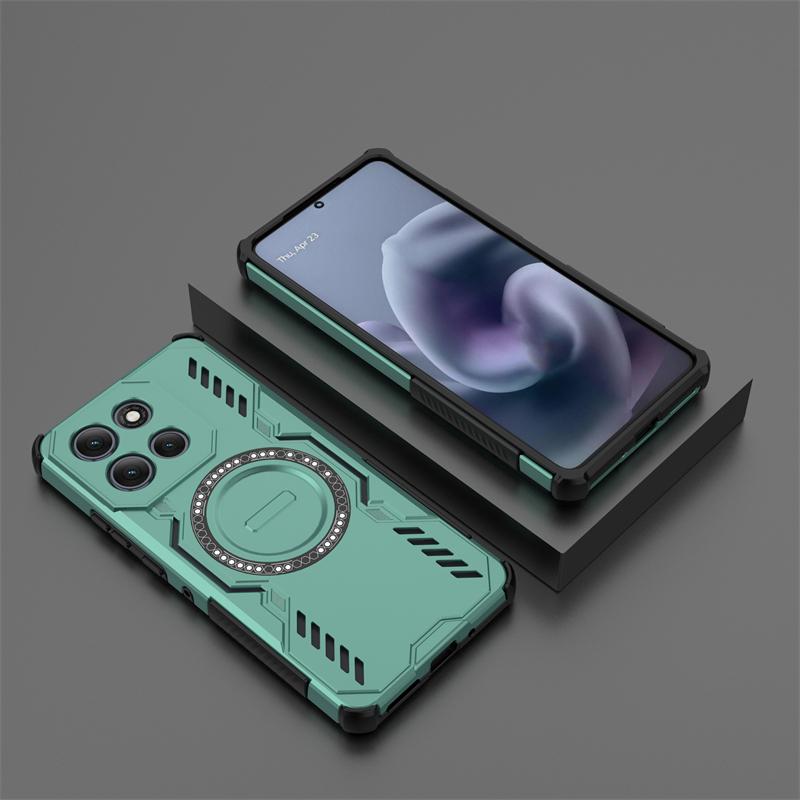 Armor Case For Motorola Moto G86 Power Magnetic Adsorption Wireless Charge Cover Moto G86 Power Case For Moto G86 Power Case