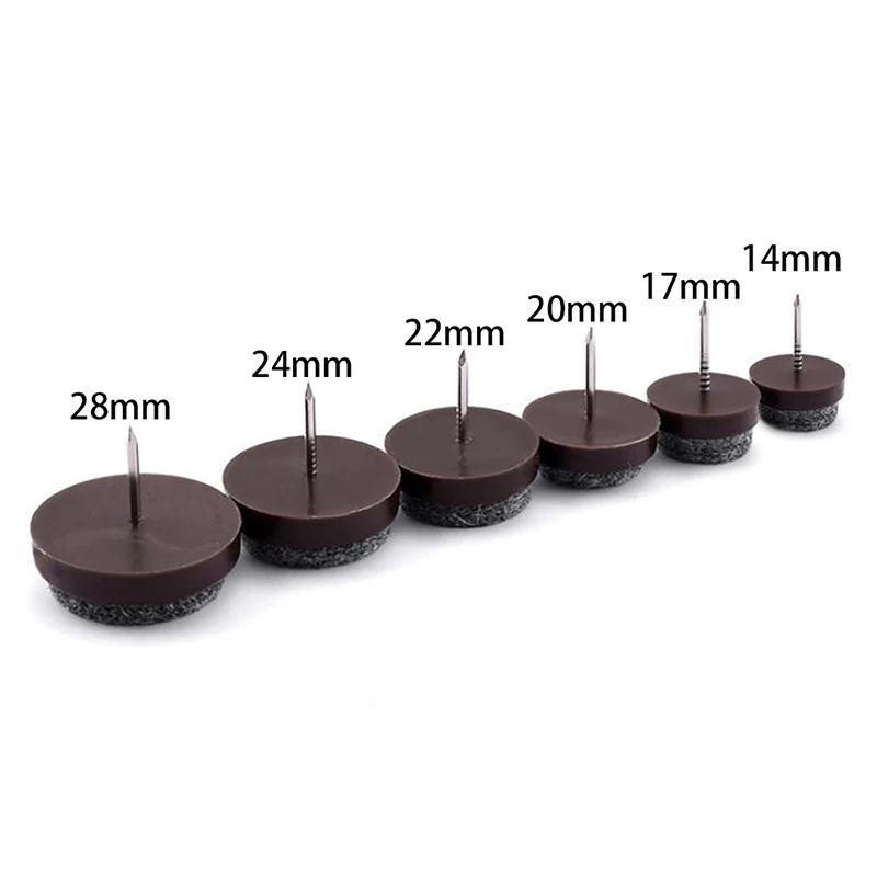 20PCS Heavy Felt Feet Pad Skid Glide Furniture Chair Table Leg DIY Nail Protector