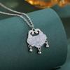 Chinese Ice Island Ruyi Lock Necklace: Women's Auspicious Cloud Pendant Choker, Light Luxury Clavicle Chain