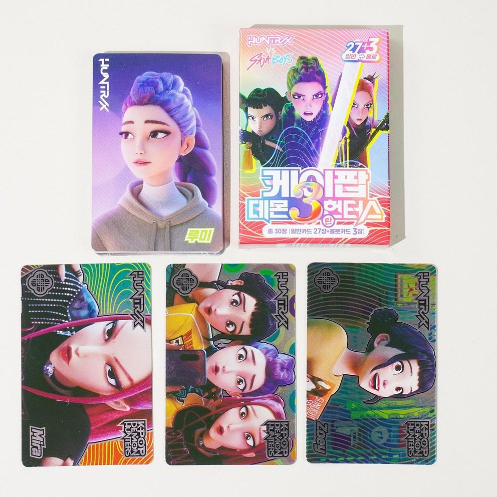 K-pop Demon Hunters Hologram Photocard Set of 30 Kedehun Photocard Character Cards, Set of 6