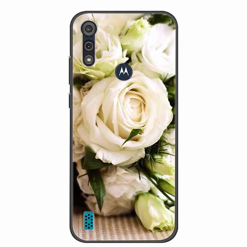 Phone Case for Motorola Moto E6i / E6s 2020 Shockproof Soft Silicone TPU Back Cover for Moto E6s 2020 E 6S 6i Cases Marble Print