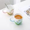 Beautiful Lily of The Valley Ceramic Mug Cup Water Cup Household Exquisite and Elegant Coffee Cup Tea Cup Gift Gifts