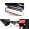 Wytrzymałe naklejki panelowe ochronne na progi samochodowe z włókna węglowego 4D Zestaw 4 sztuk