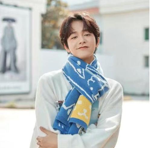 Winter New Couple Scarves Knit Wool Unisex Student Wrap Korean Style Cat Cute Cartoon Thick Warm