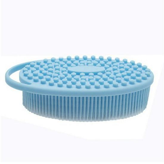 

Silicone Double-Sided Baby Bath Brush with Hanging Ring