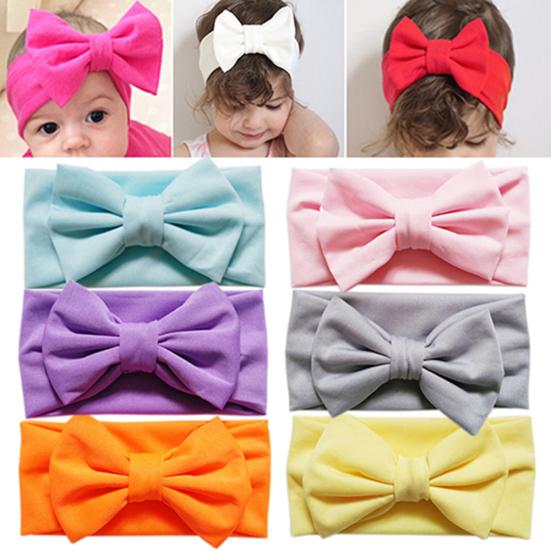 Drăguț pentru copii mici, de culoarea bomboanei, cu fundă elastică, accesoriu pentru bandă de păr