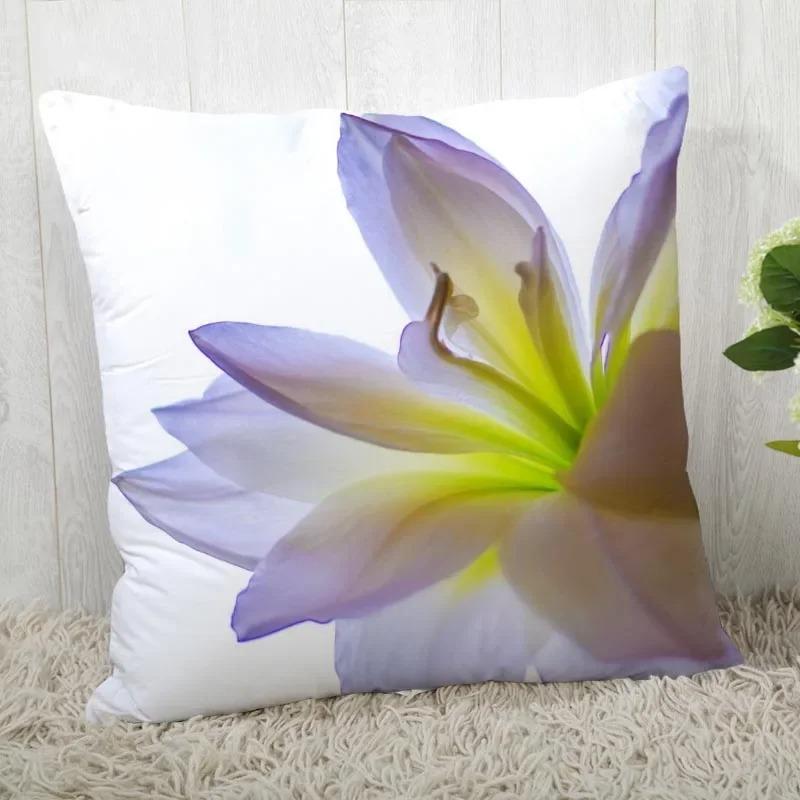 Home Decor Floral Printed Throw Pillow Cover Living Room Sofa Cushion Cover Bedroom Room Decorative Pillow Cover 45x45cm