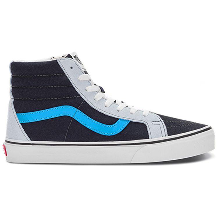 Vans Sk8 Reissue Side Zip Trendy Checkerboard High Top Skate Shoes Unisex Sneakers Black White VN0007NZ9KM