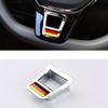 Chrome V.-W Steering Wheel Emblem, ABS Resin, for Rline, Tiguan, Passat B7 B8 CC, Jetta, Golf 7 MK7, G-TI, Polo, Car Interior Accessory